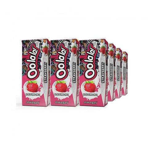 Oolala Milk Strawberry 180ML x 12